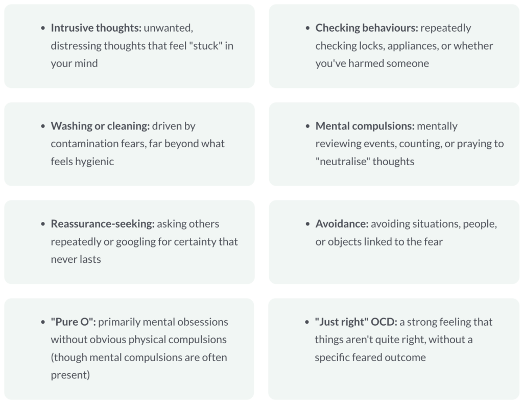 common signs of OCD